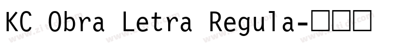 KC Obra Letra Regula字体转换